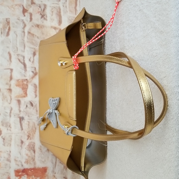 ❣HP❣New Sophia Webster Hola Metallic Shopper Tote Bag - Picture 10 of 13